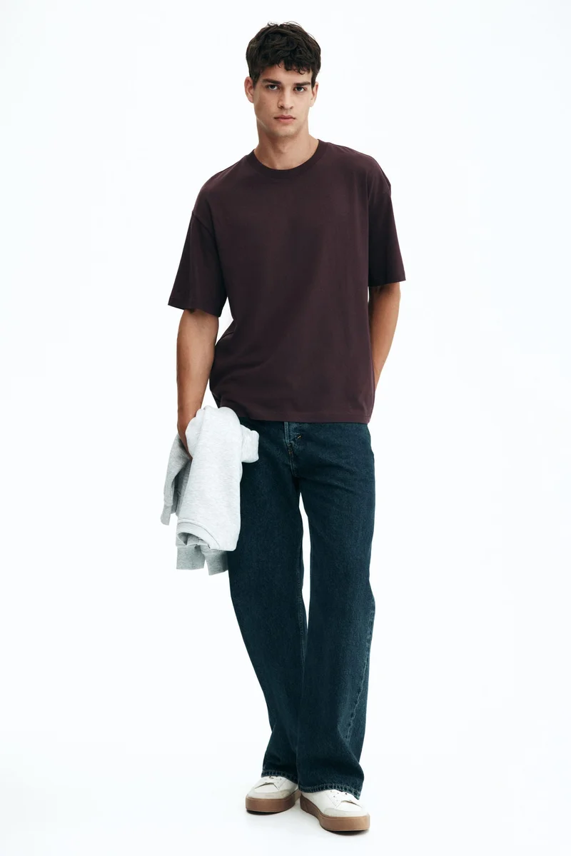 اتش اند ام تي-شيرت بقصة واسعة